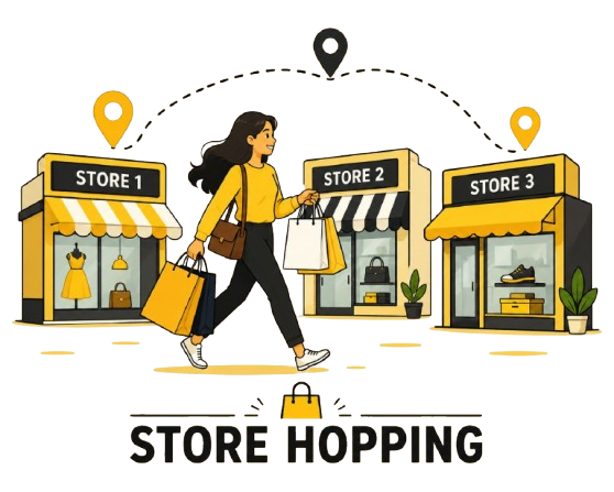 Store hopping and delivery